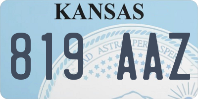 KS license plate 819AAZ