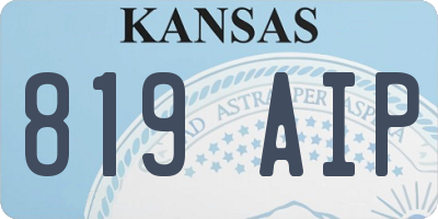 KS license plate 819AIP