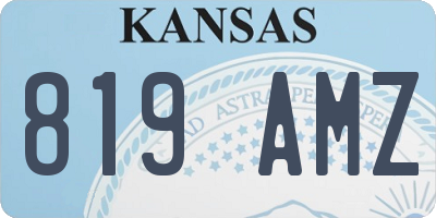 KS license plate 819AMZ