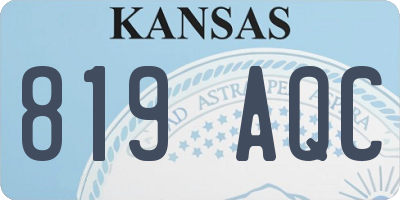 KS license plate 819AQC