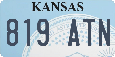 KS license plate 819ATN