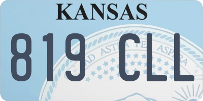 KS license plate 819CLL