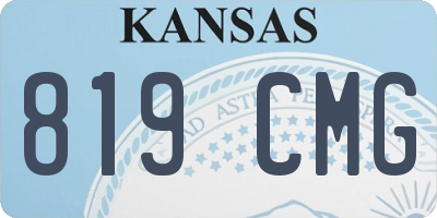 KS license plate 819CMG