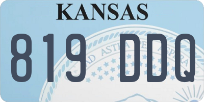 KS license plate 819DDQ