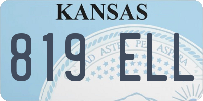 KS license plate 819ELL