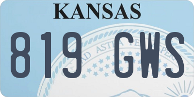 KS license plate 819GWS