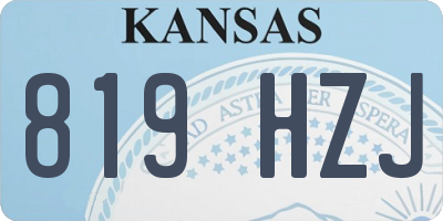 KS license plate 819HZJ