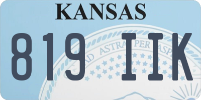 KS license plate 819IIK
