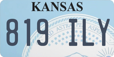 KS license plate 819ILY
