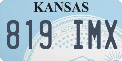 KS license plate 819IMX