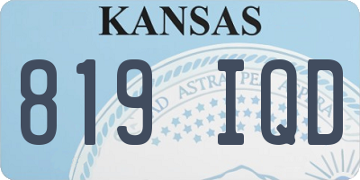 KS license plate 819IQD
