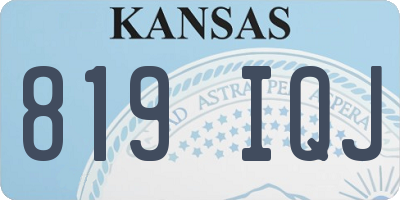 KS license plate 819IQJ