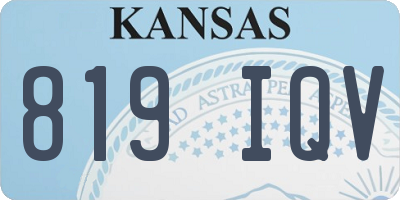 KS license plate 819IQV
