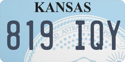 KS license plate 819IQY
