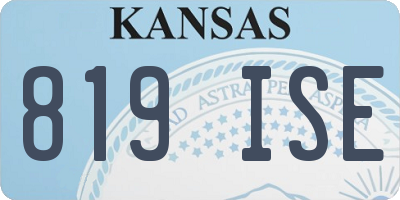 KS license plate 819ISE
