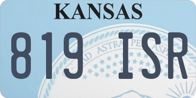 KS license plate 819ISR