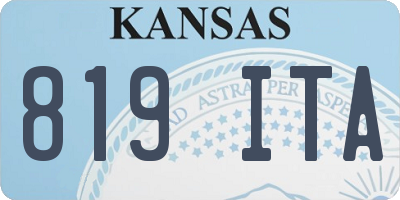 KS license plate 819ITA
