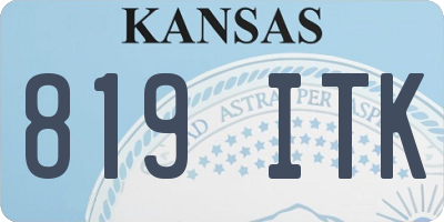 KS license plate 819ITK