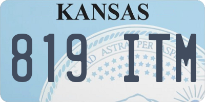 KS license plate 819ITM
