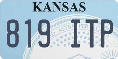 KS license plate 819ITP