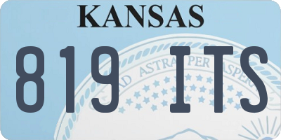 KS license plate 819ITS