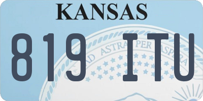KS license plate 819ITU