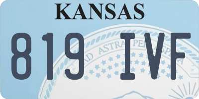 KS license plate 819IVF