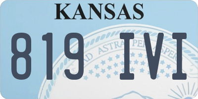 KS license plate 819IVI