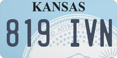 KS license plate 819IVN