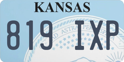 KS license plate 819IXP