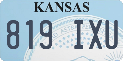 KS license plate 819IXU