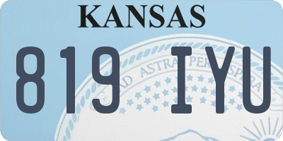 KS license plate 819IYU