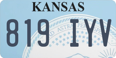 KS license plate 819IYV