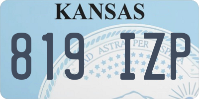 KS license plate 819IZP