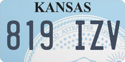 KS license plate 819IZV