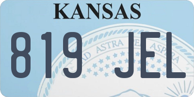 KS license plate 819JEL