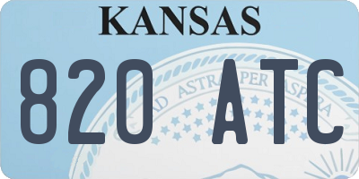KS license plate 820ATC