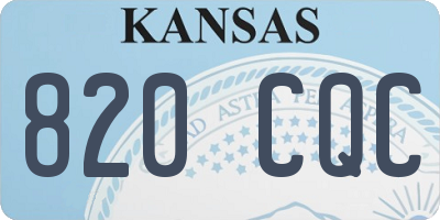 KS license plate 820CQC