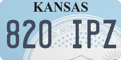 KS license plate 820IPZ