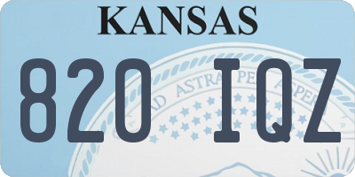 KS license plate 820IQZ