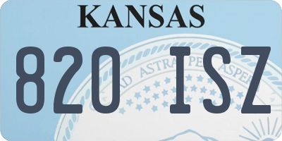 KS license plate 820ISZ