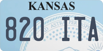 KS license plate 820ITA