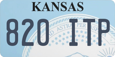KS license plate 820ITP