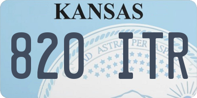 KS license plate 820ITR