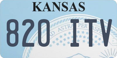 KS license plate 820ITV