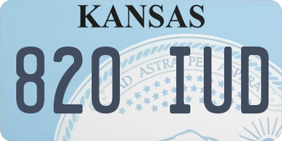 KS license plate 820IUD