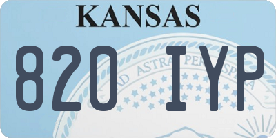 KS license plate 820IYP