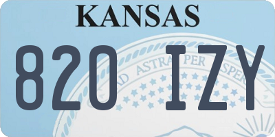 KS license plate 820IZY