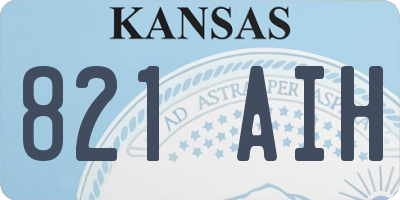 KS license plate 821AIH