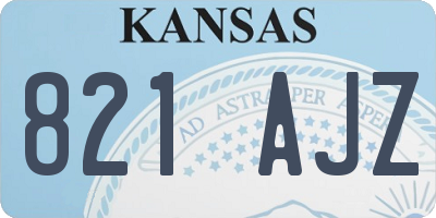 KS license plate 821AJZ